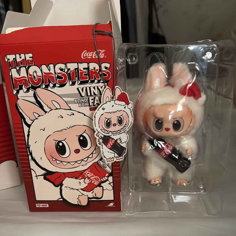 Coca Cola Small Pets Plush White and Red